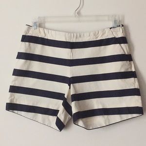 BROOKS BROTHERS NAVY & WHITE STRIPED SHORTS